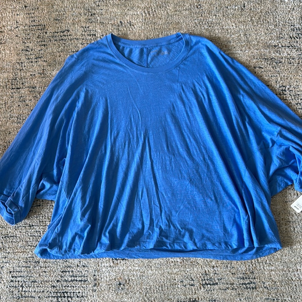 NWT Aerie Blue Dolman Top Size Medium
